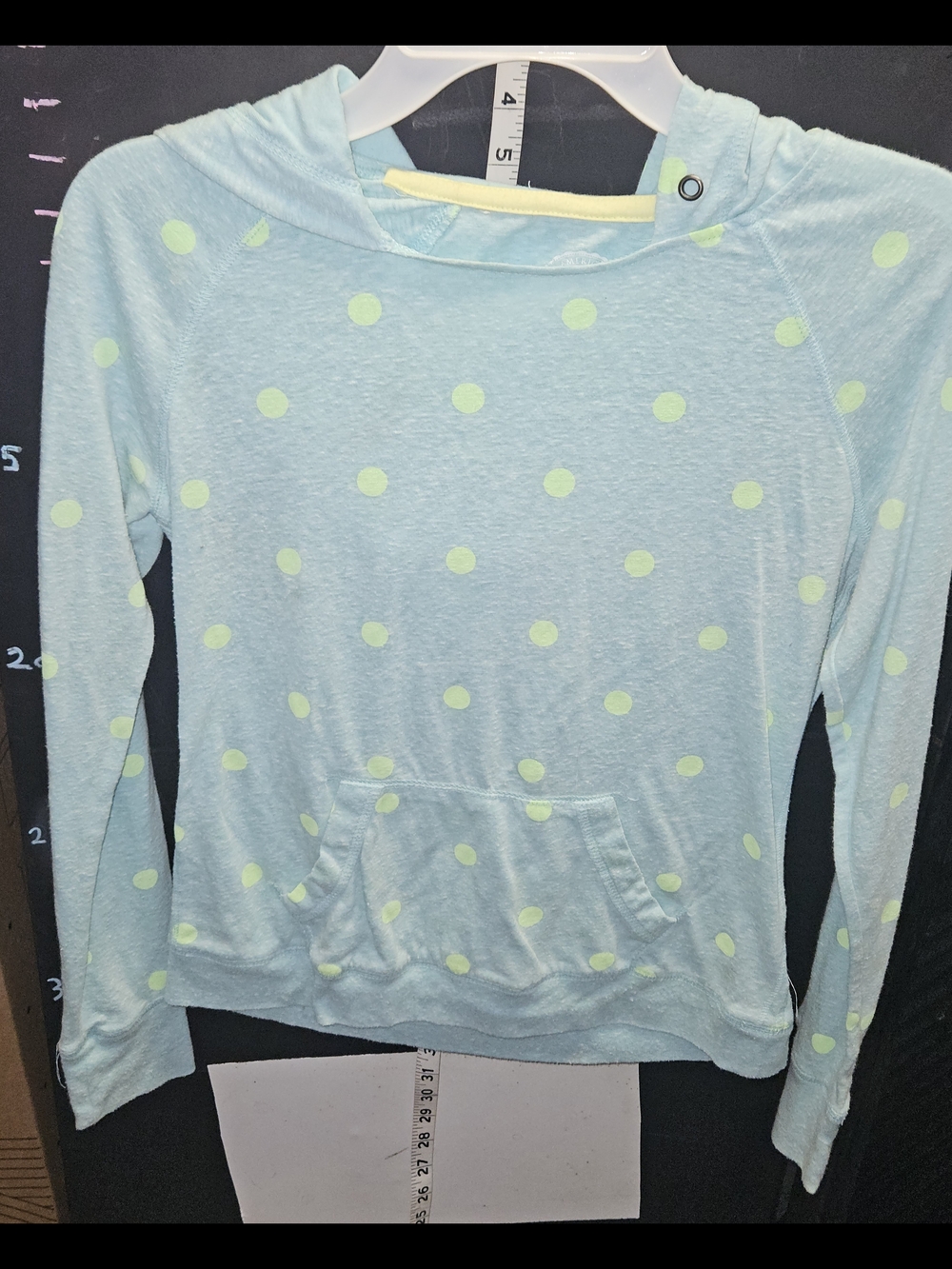 SO Light Aqua Crewneck with White Emblem Size Medium Girls
